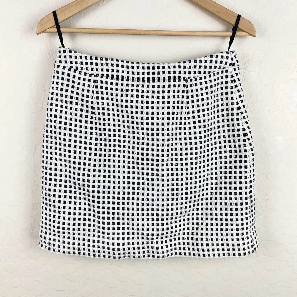 Banana Republic Vintage Y2K Gingham Mini Skirt Womens Size 4 90s Grunge Boho